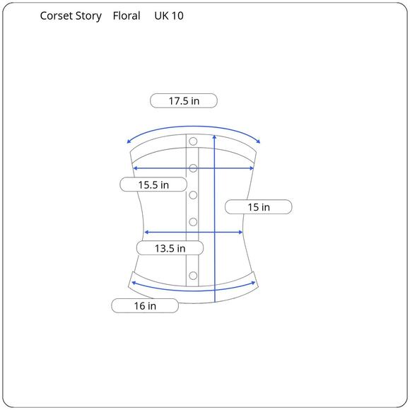 Corset Story Overbust Corset in White Floral Print | 6 - Picture 11 of 11